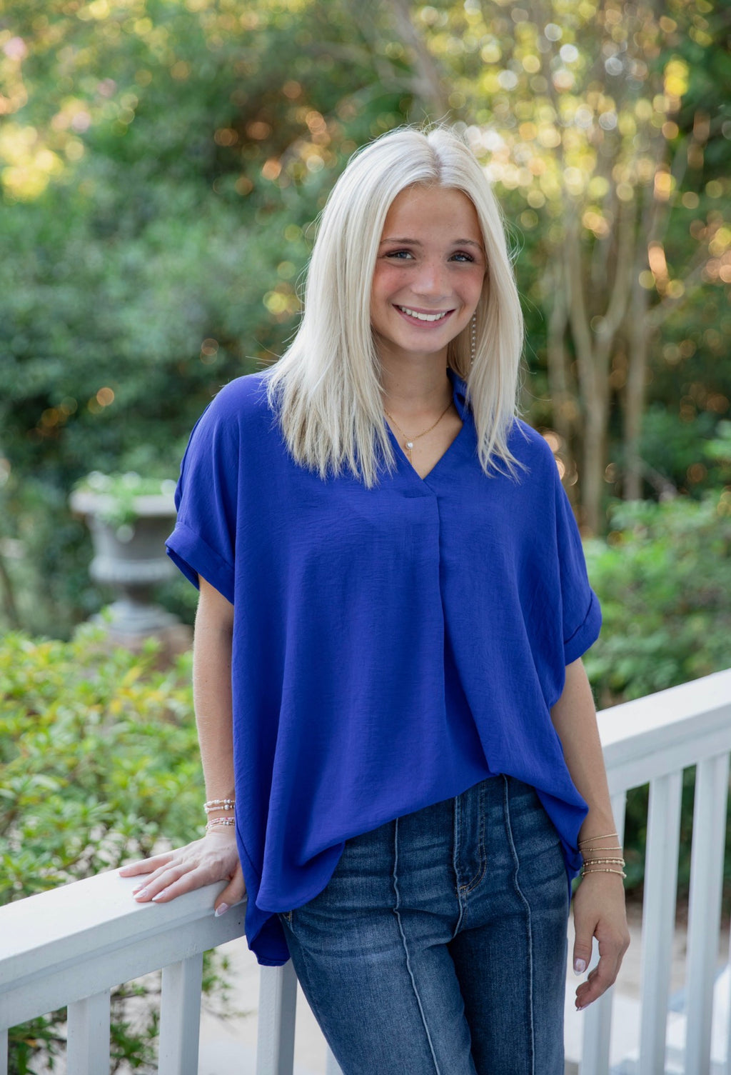 The Belle Top | Royal Blue