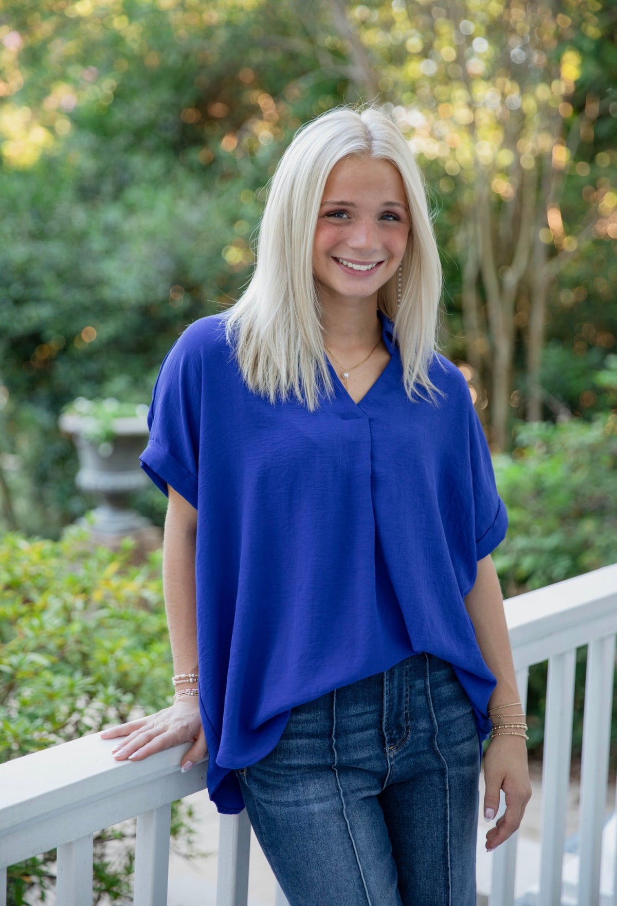 The Belle Top | Royal Blue