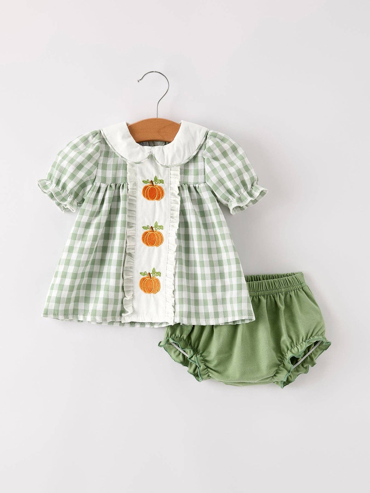 Pumpkin Patch Ruffle Bloomer Set