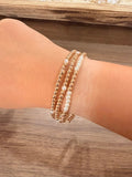 Gold & Pearl Bracelet Stack | Set of 4