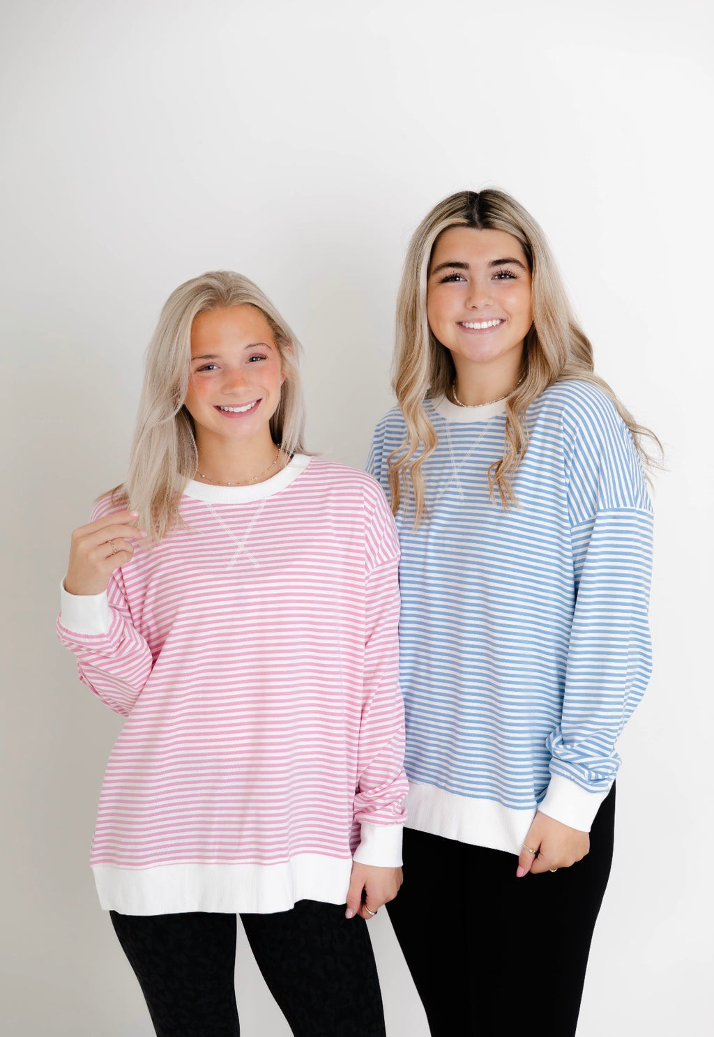 Darcy Striped Pullover | Pink