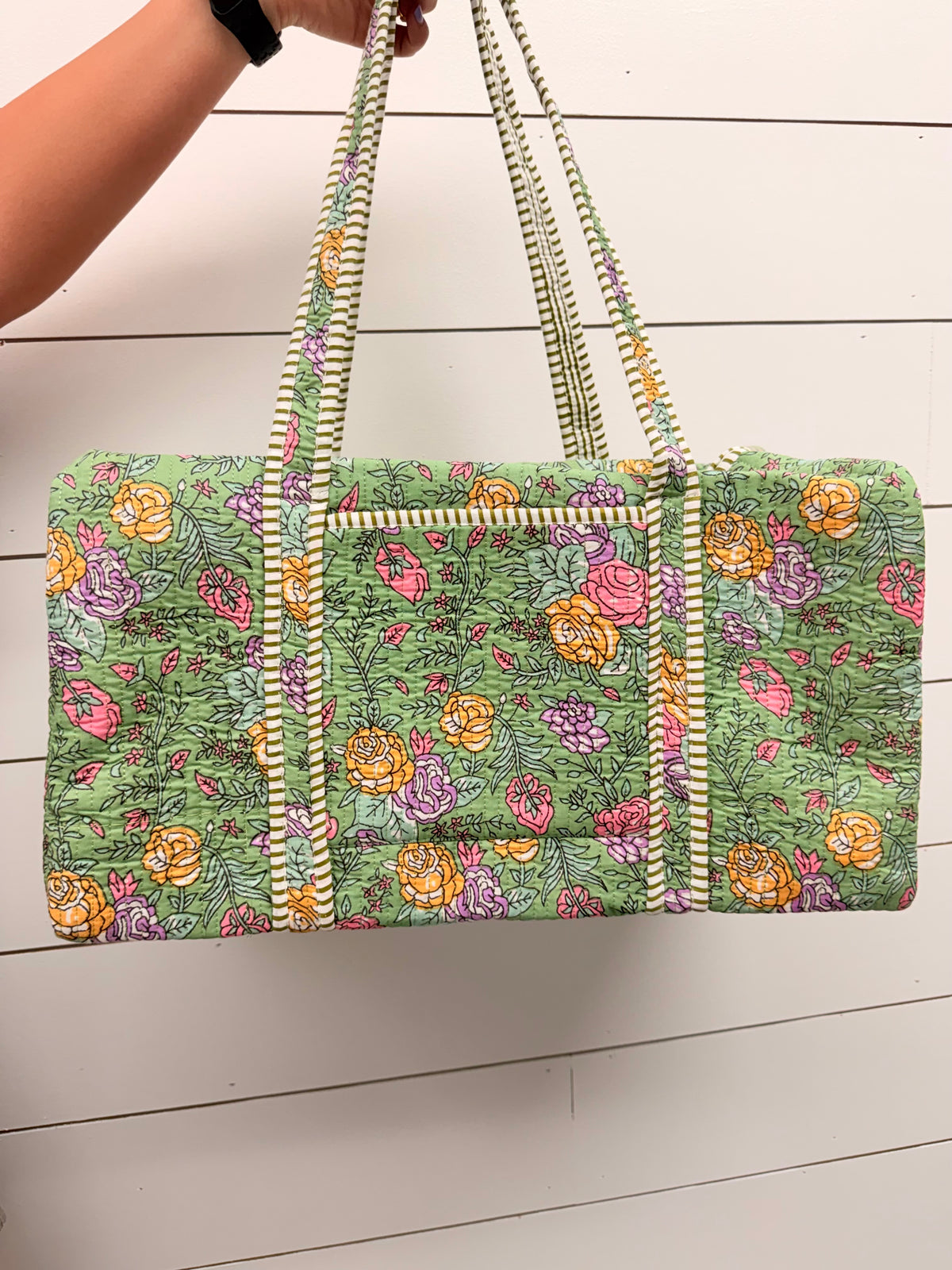 Garden Party Quilted Duffel