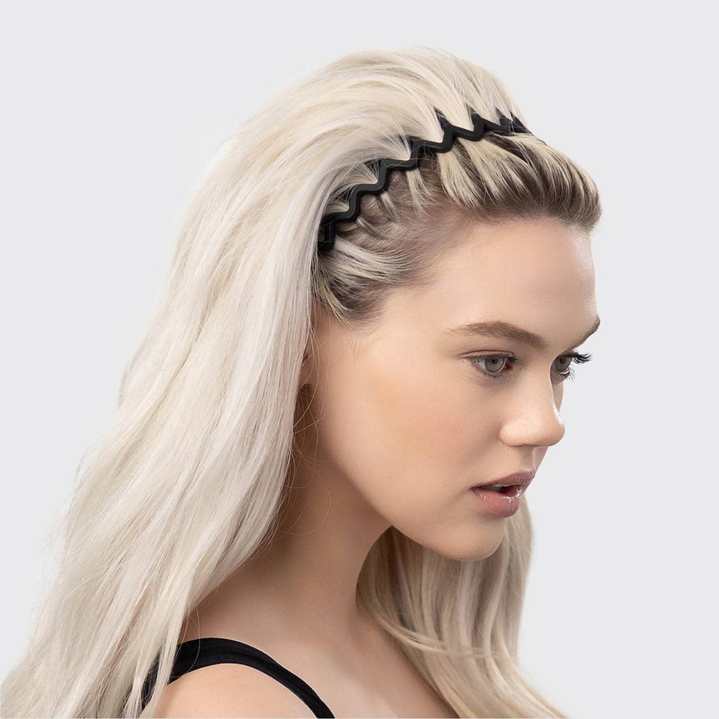 Zig Zag Headband Set | Black & Tort