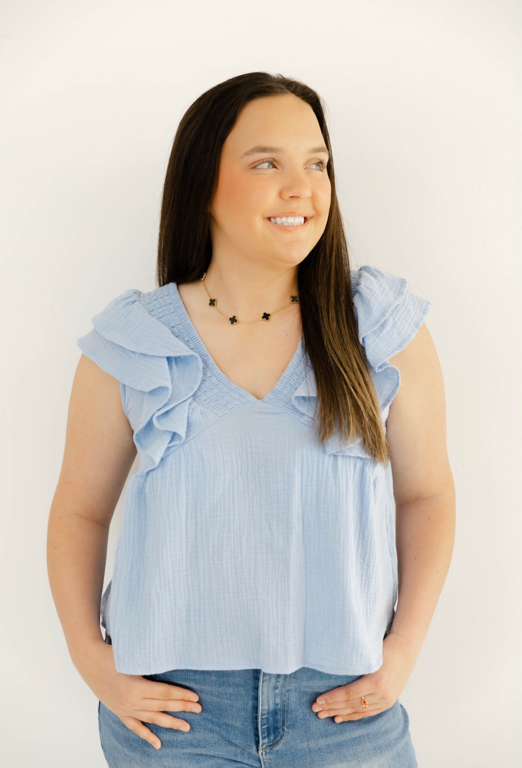 Cotton Candy Crush Top | Powder Blue