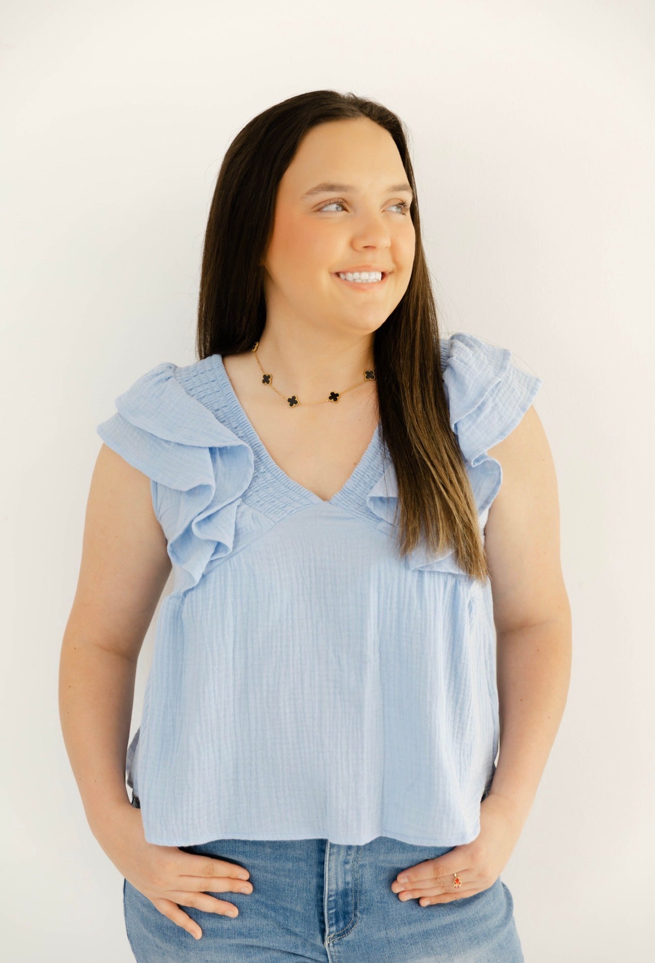 Cotton Candy Crush Top | Powder Blue