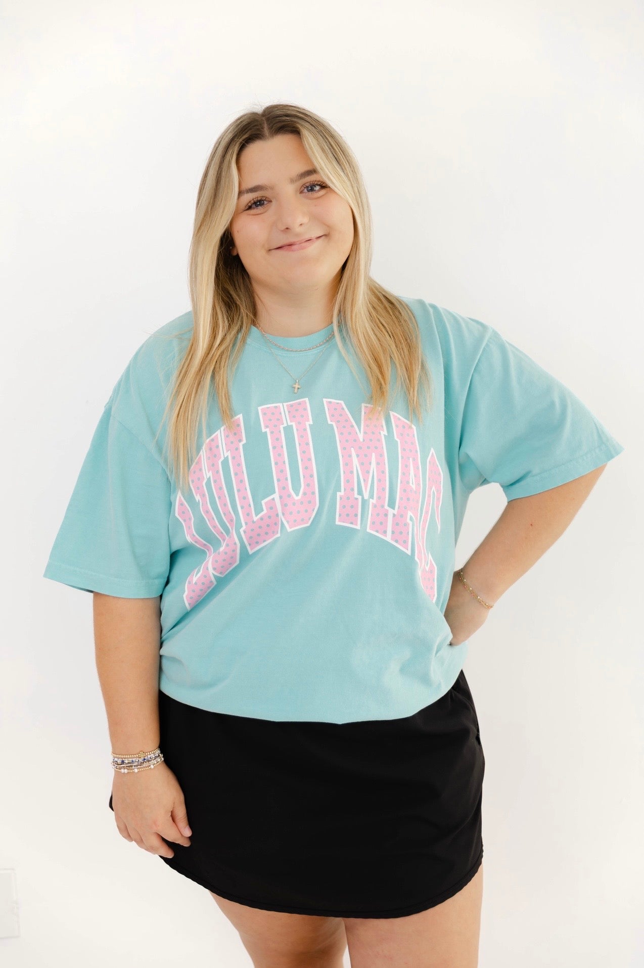 Mint & Pink Polka Dot Tee | Lulu Mac