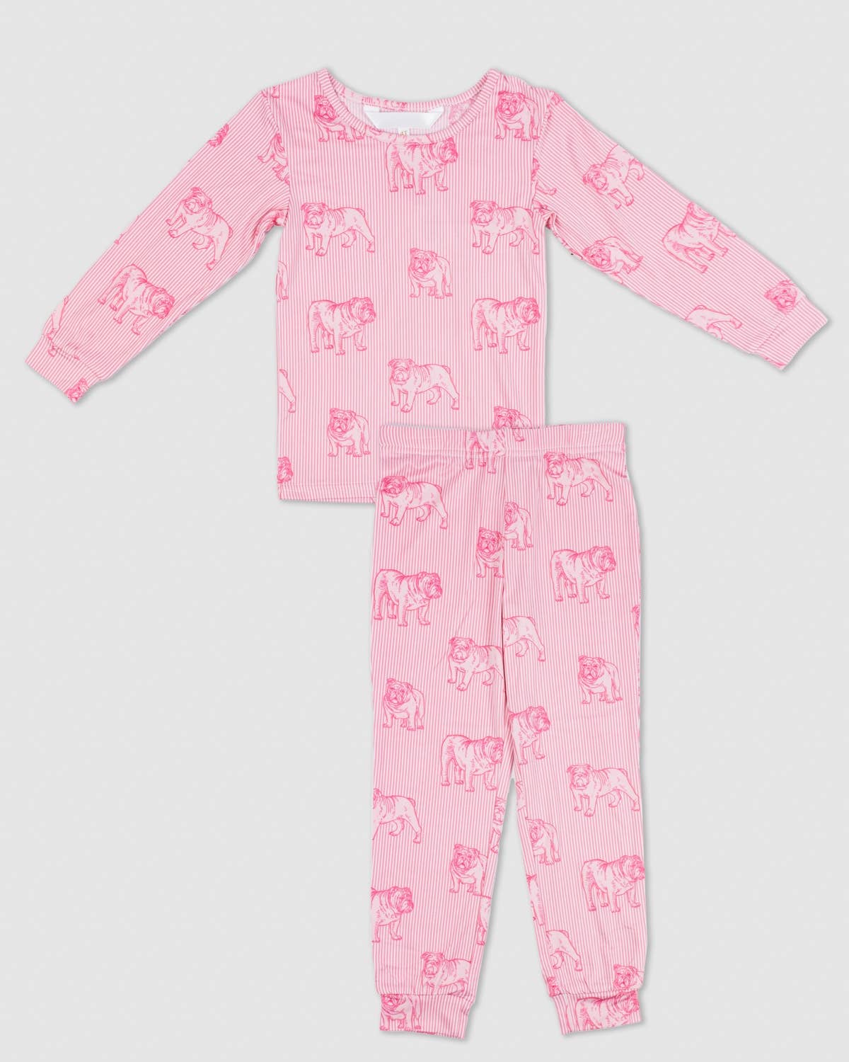 Kid's Bulldog Long Sleeve PJs