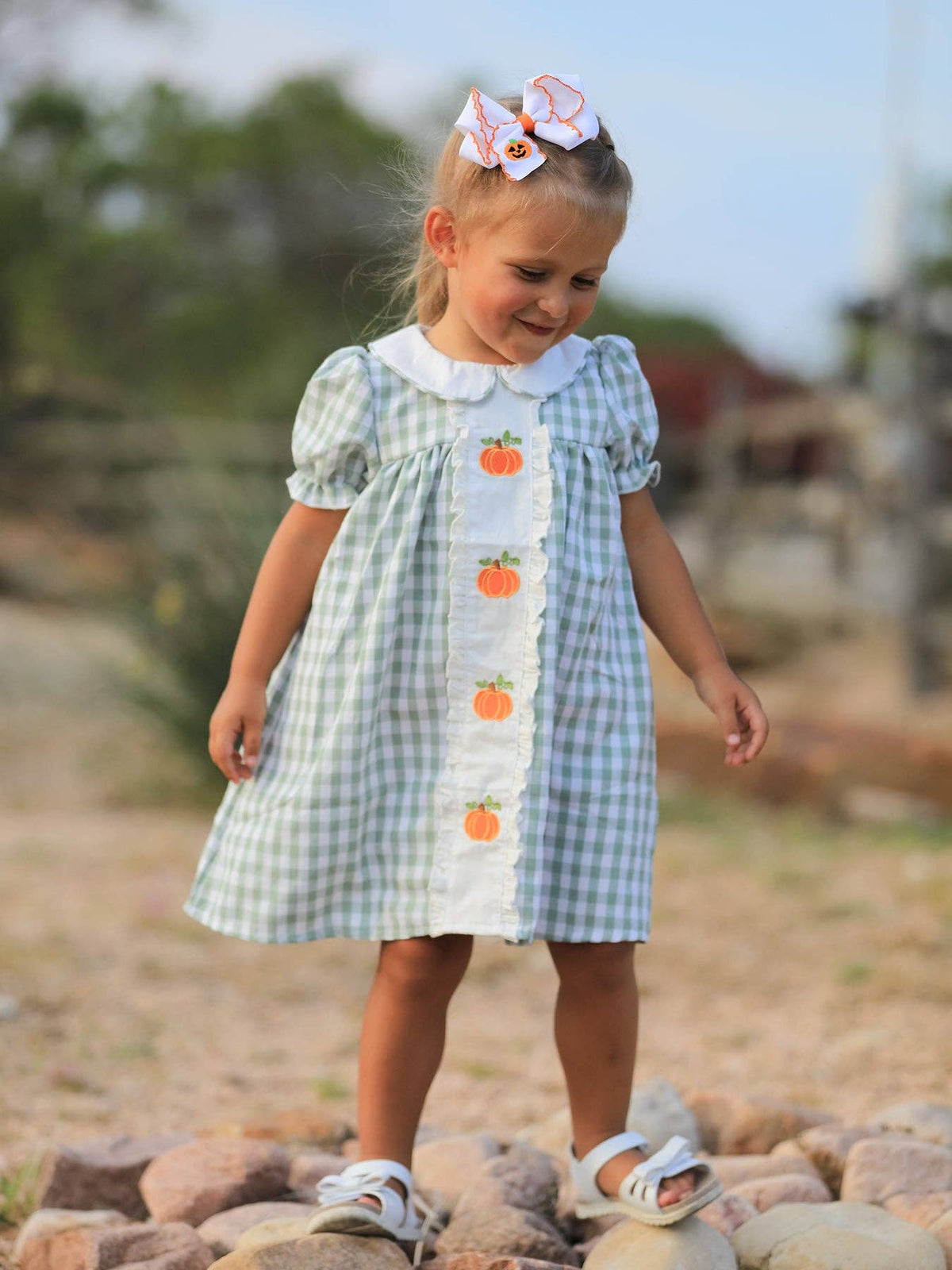 Pumpkin Patch Ruffle Dress