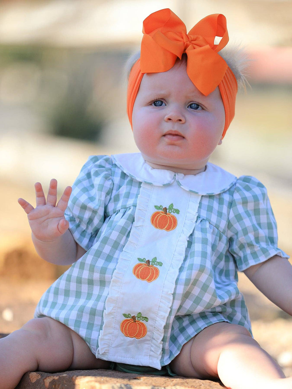 Pumpkin Patch Ruffle Bloomer Set