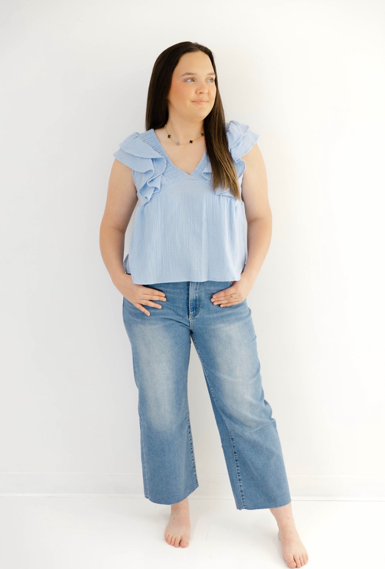 Cotton Candy Crush Top | Powder Blue