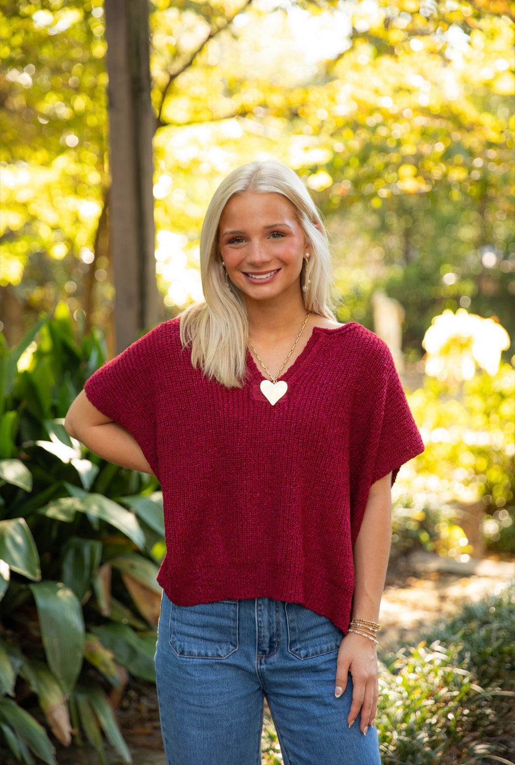 The Josie Sweater |Maroon
