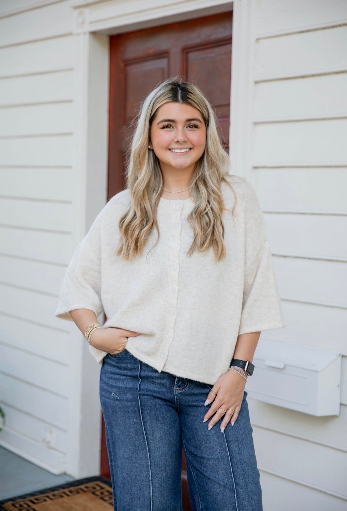 The Lexie Lux Cardigan | Cream