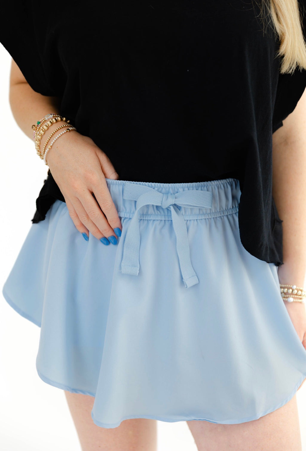Courtside Cutie Skort | Light Blue