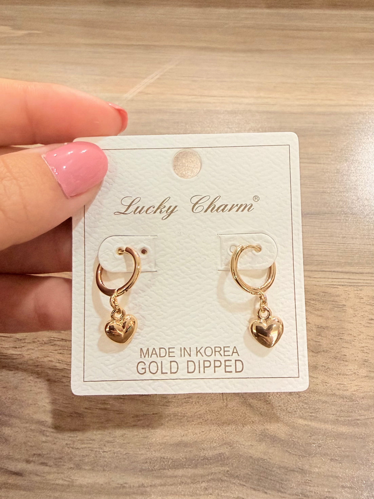 Mini Heart Huggie Earrings