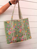 Garden Party Quilted Tote | Large