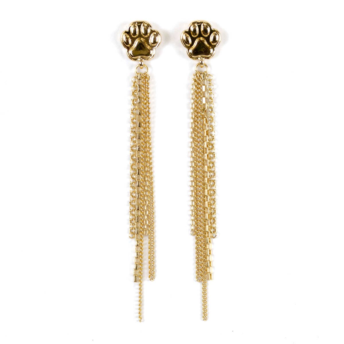 Paw Print Dangle Earrings