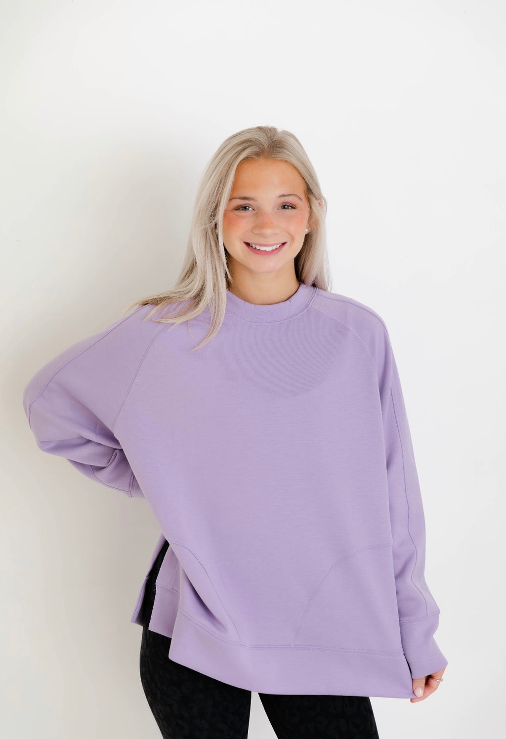 The Harper Pullover | Lavender