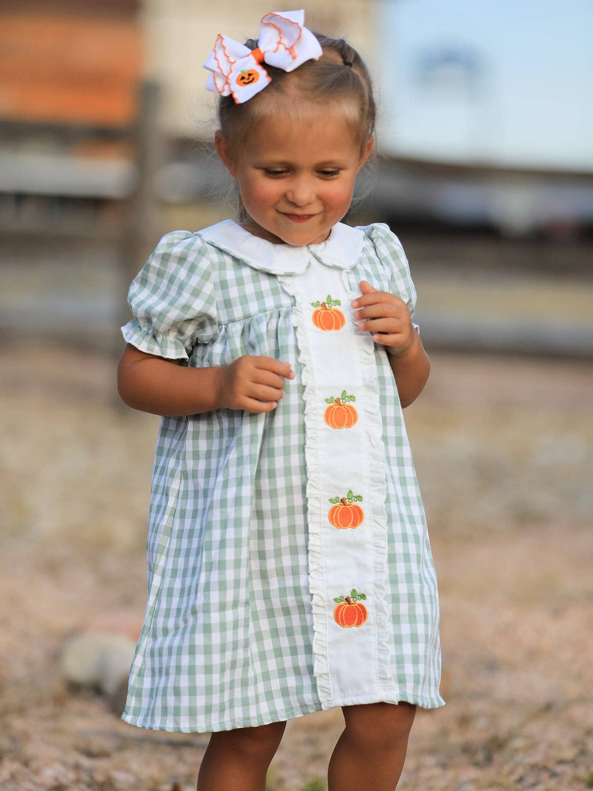 Pumpkin Patch Ruffle Dress
