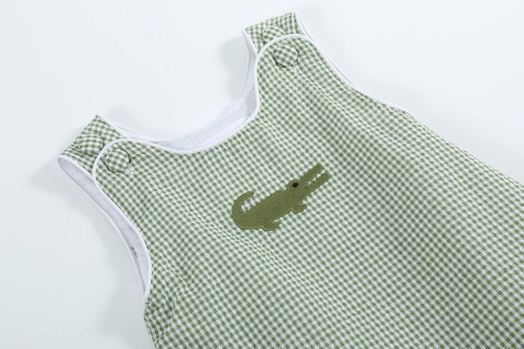 Gingham Alligator Bubble