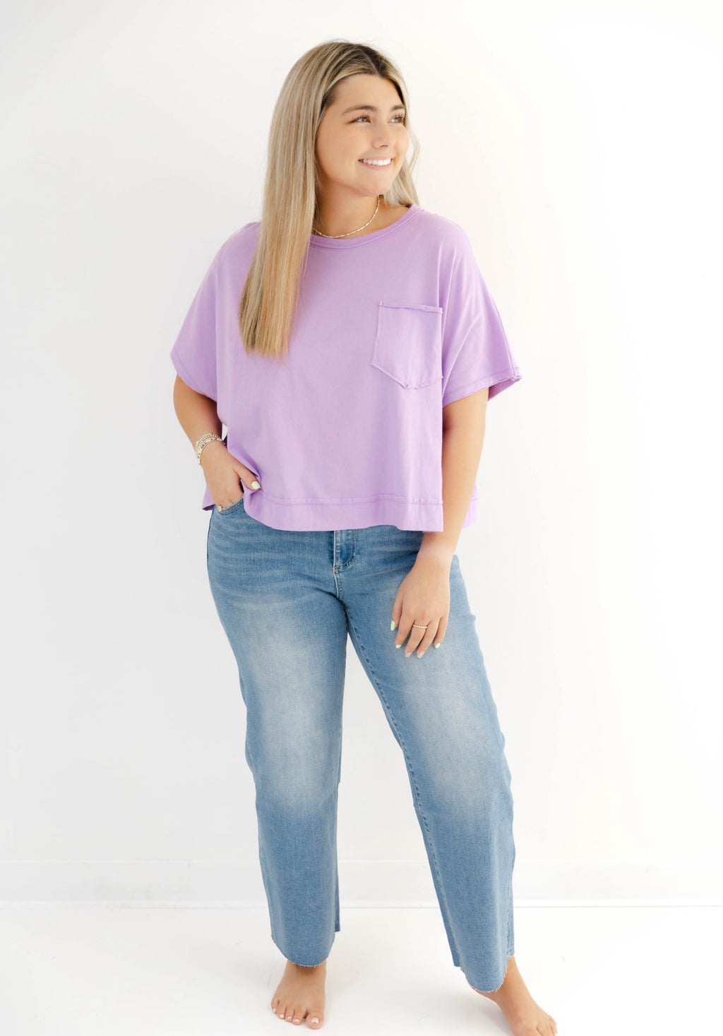 Everyday Boxy Tee | Lavender