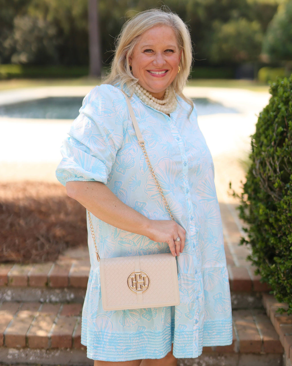 Cecilia Handbag | Woven Almond