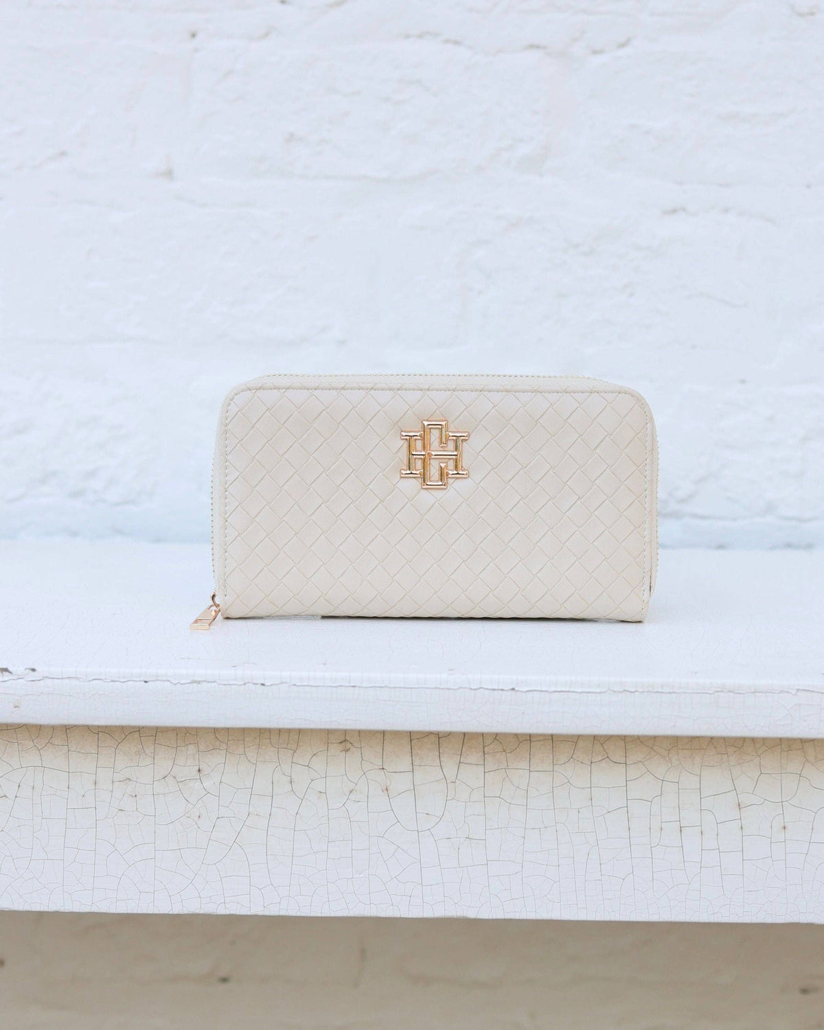 Penelope Wallet | Woven Almond