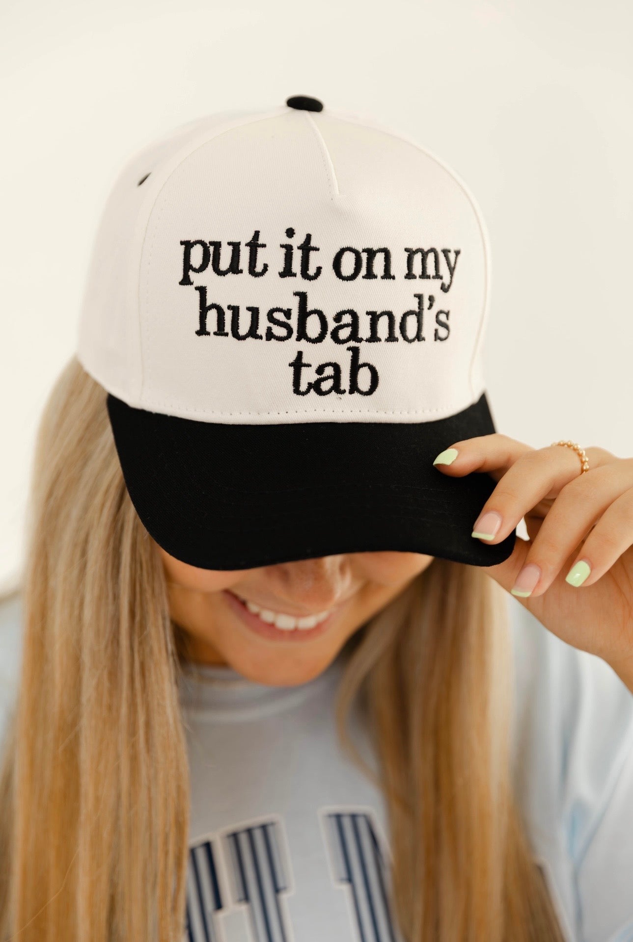Black Put It On My Husband’s Tab Hat | Lulu Mac