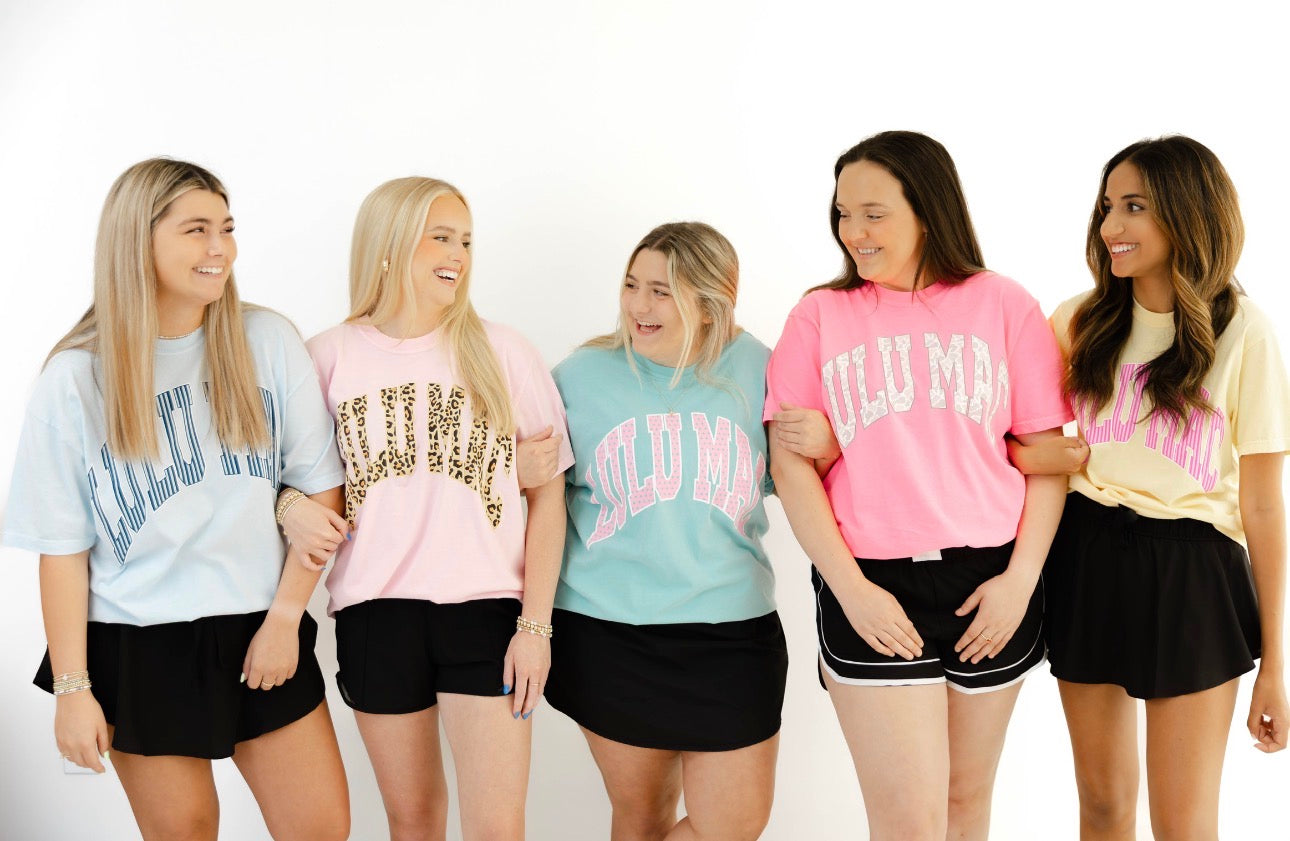 Light Pink & Leopard Tee | Lulu Mac