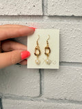 Hammered Pearl Earrings | 1