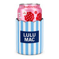 Scalloped Blue Stripe Koozie | Lulu Mac