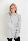 Grey Mockneck