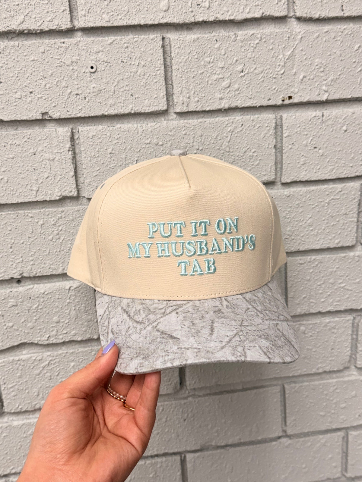 Put It On My Husband’s Tab | Blue & Camo