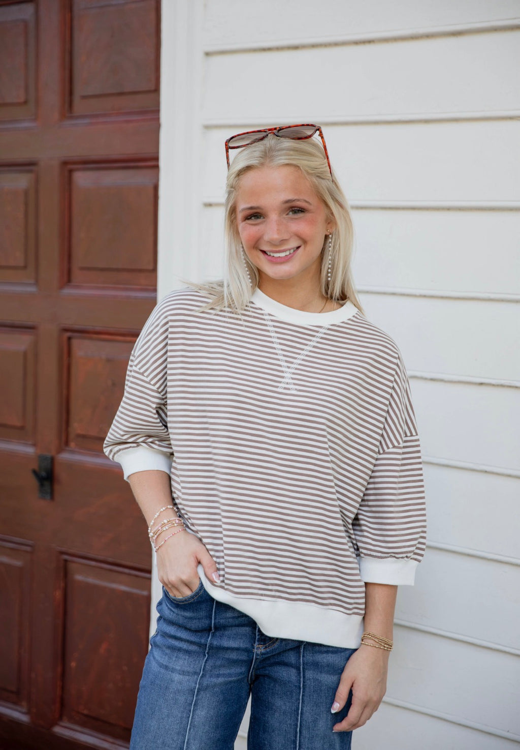 The Macy Mocha Top