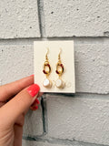 Hammered Pearl Earrings | 2