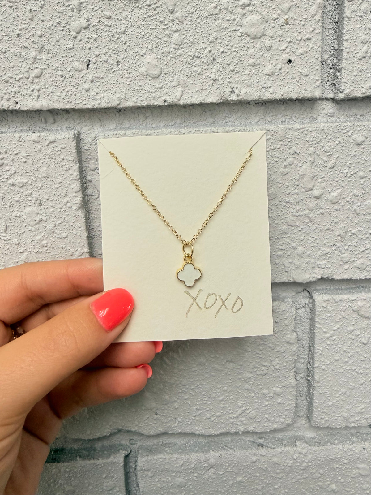 White Clover Necklace