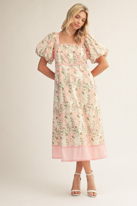 The Blooming Grace Midi Dress