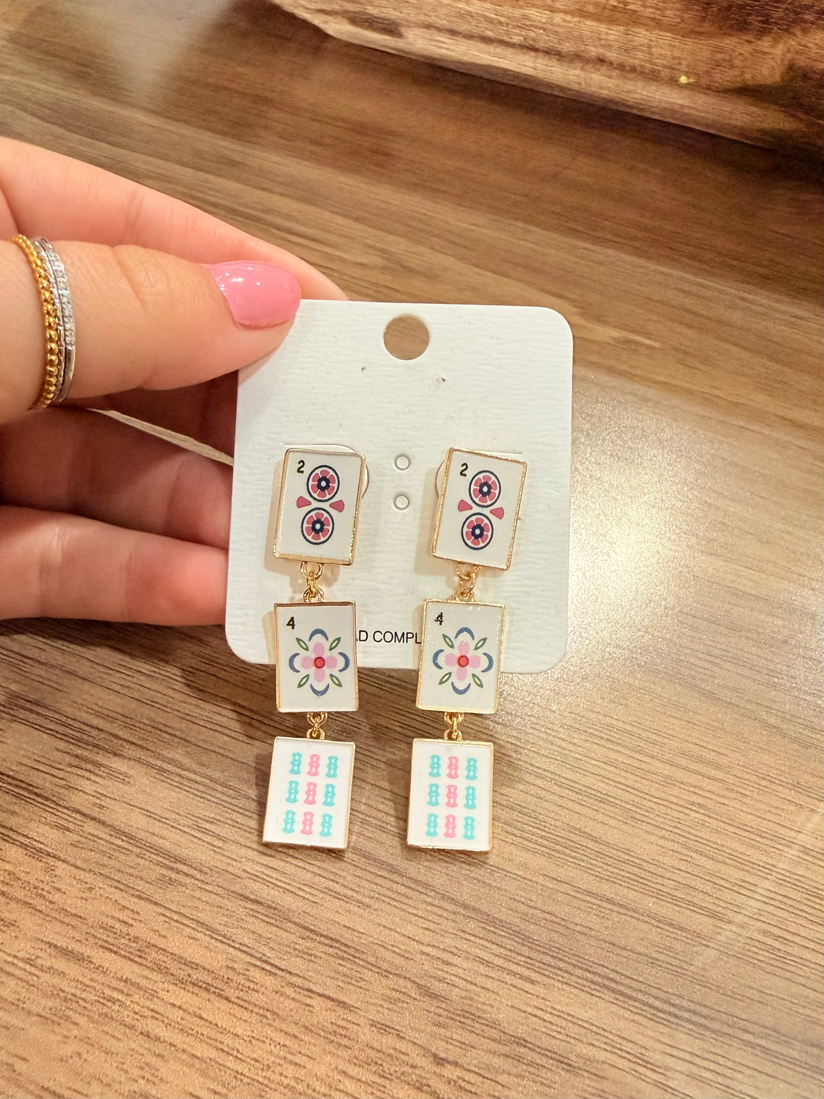 Mahjong Earrings
