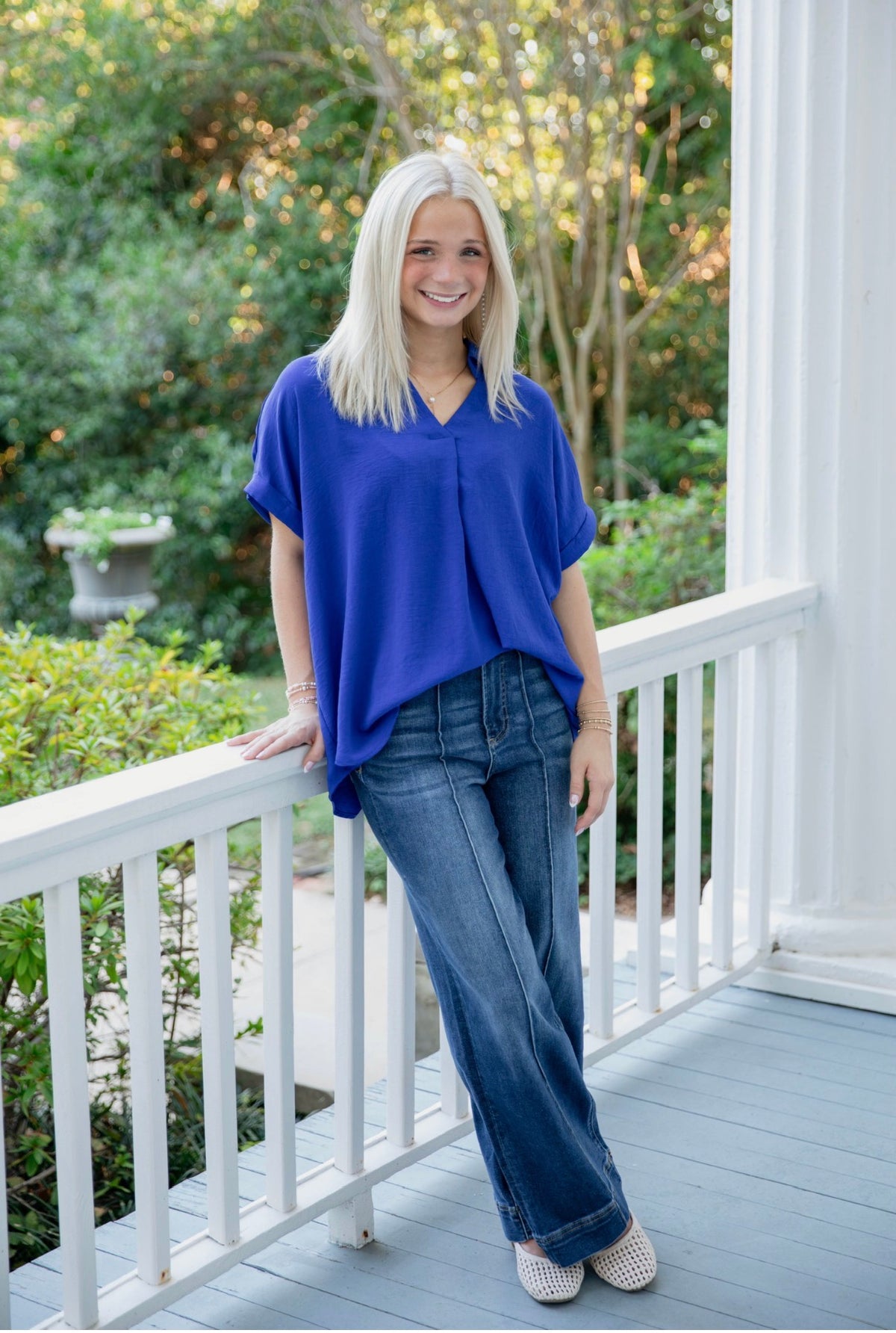 The Belle Top | Royal Blue