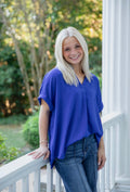 The Belle Top | Royal Blue