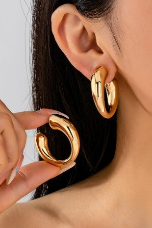 Classic Gold Hoops
