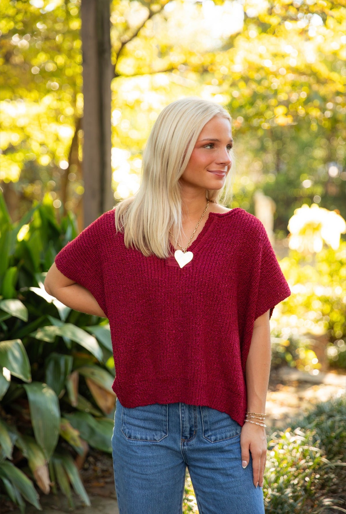 The Josie Sweater |Maroon