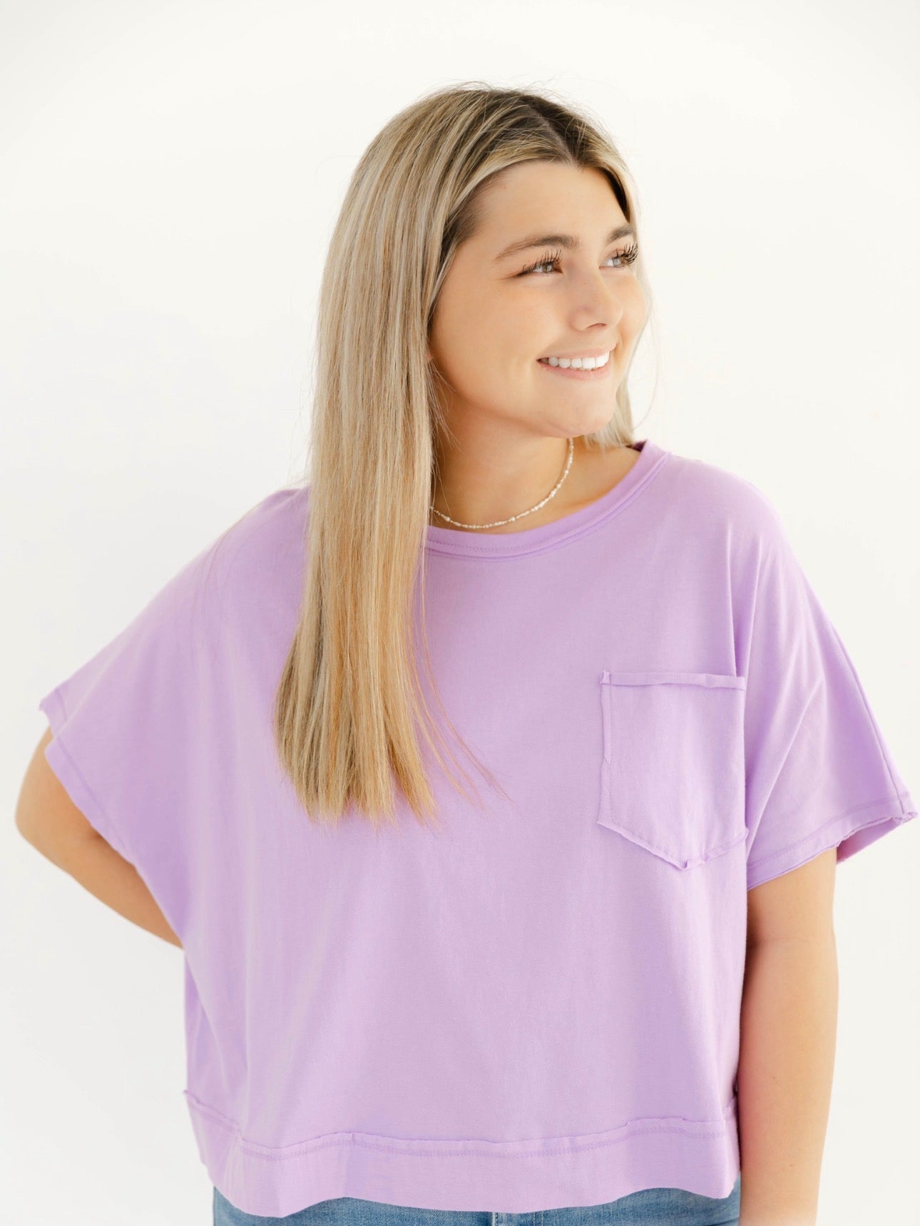 Everyday Boxy Tee | Lavender