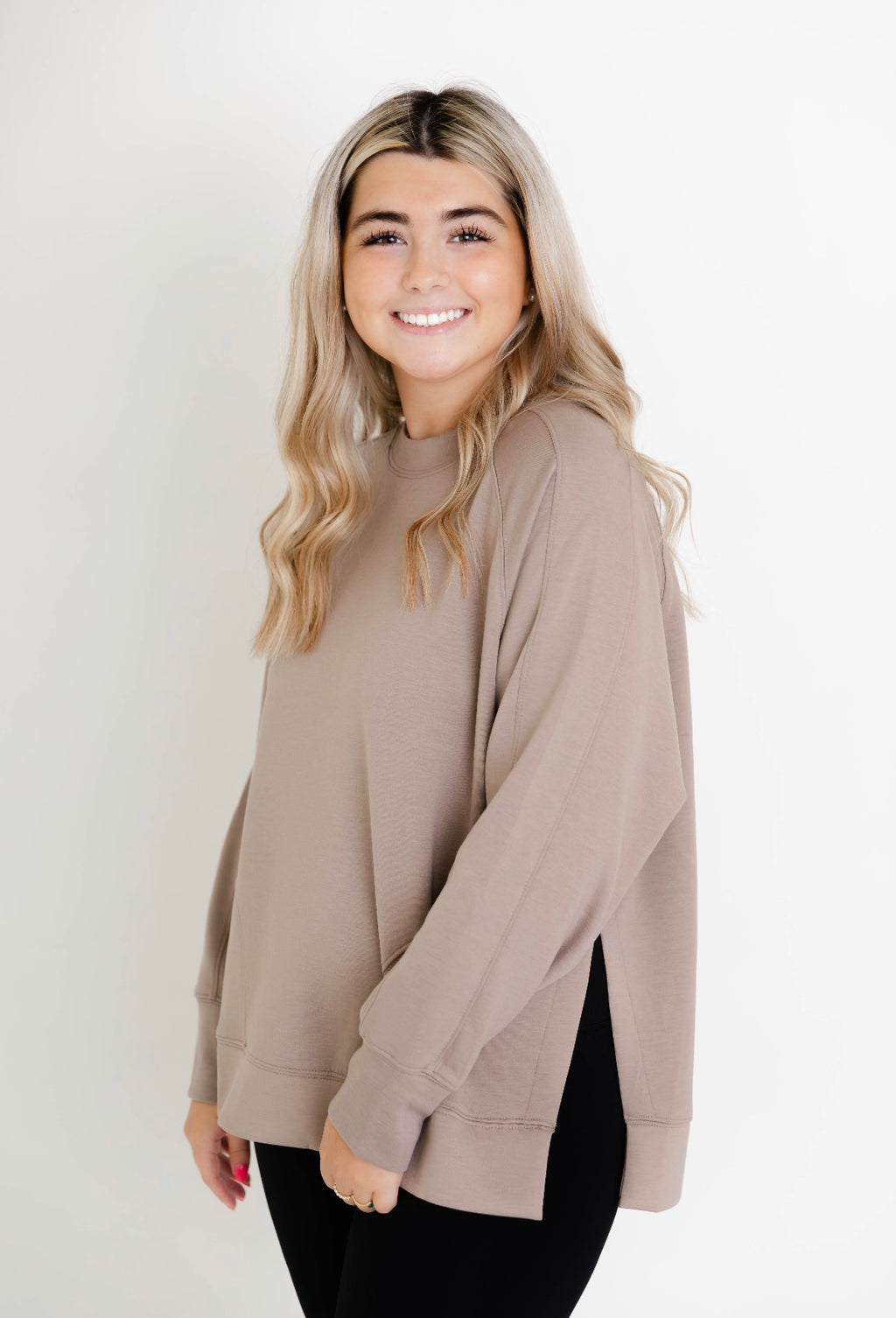 The Harper Pullover | Cocoa