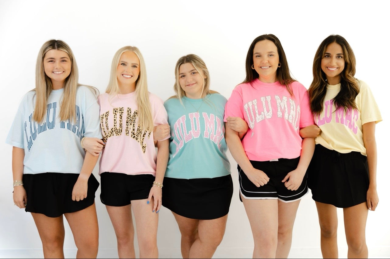 Butter & Pink Stripe Tee | Lulu Mac