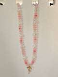 Lacey Beaded Bow Necklace