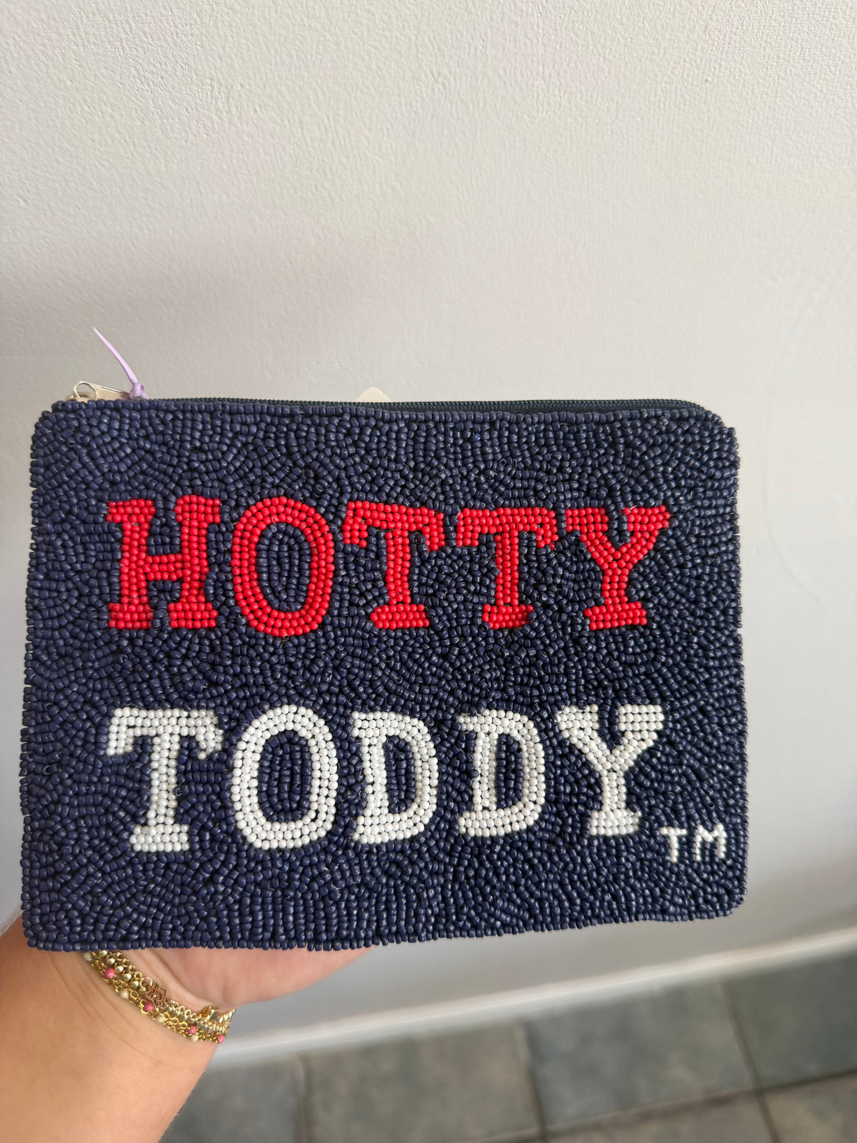 Ole Miss™️ Beaded Pouch