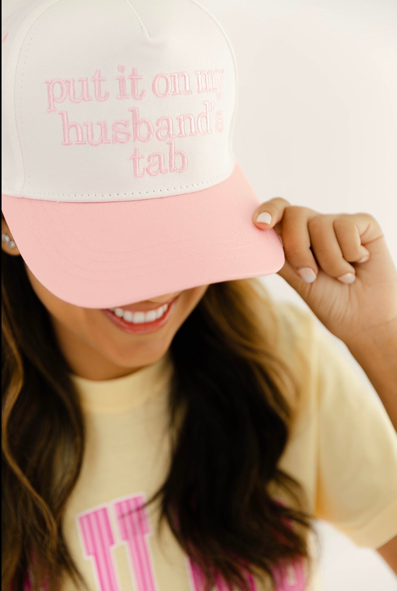 Pink Put It On My Husband’s Tab Hat | Lulu Mac