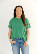 Riley Ribbed Top | Green