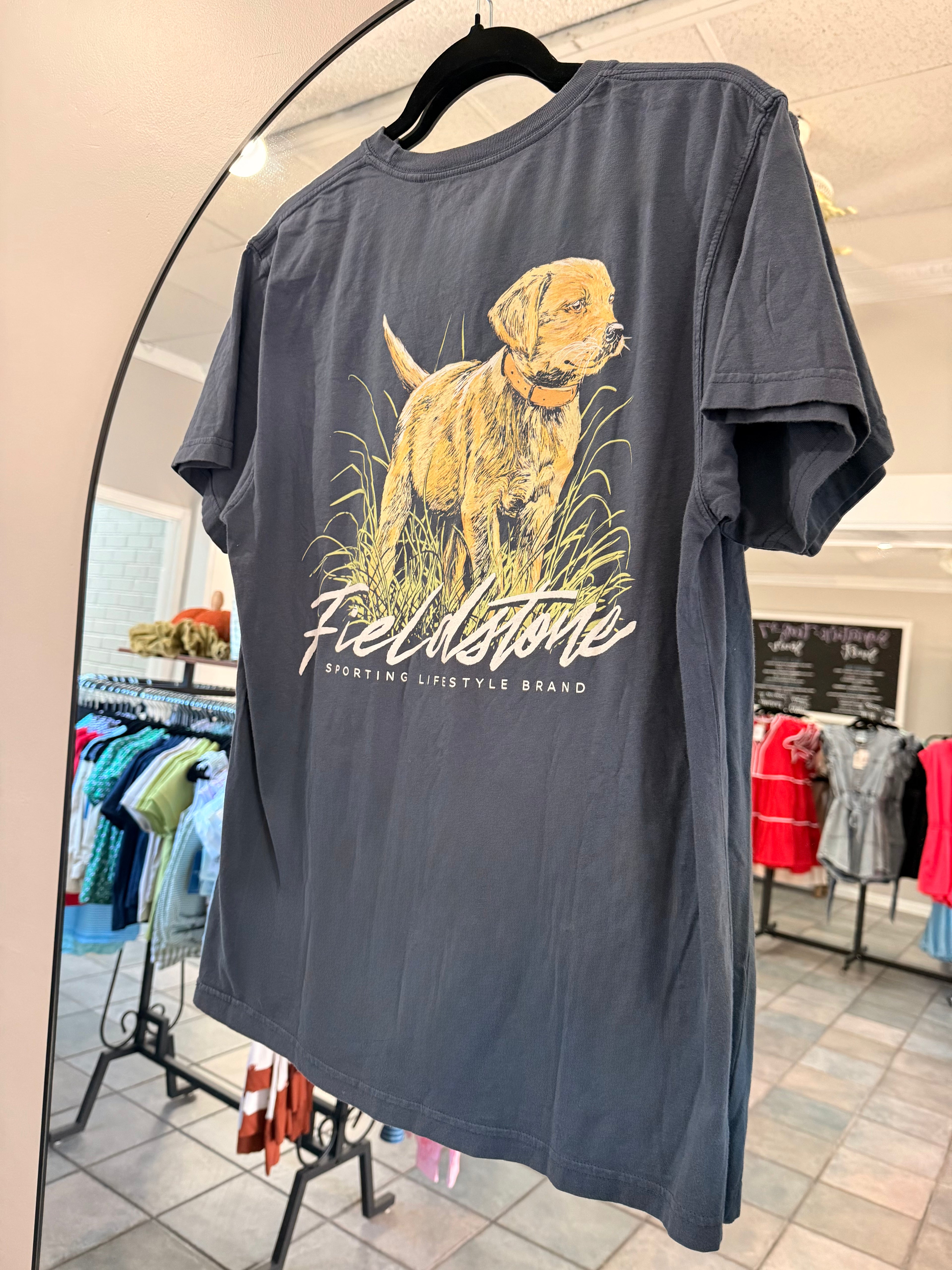 Navy Dog Tee | Fieldstone