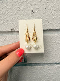 Round Pearl Earrings